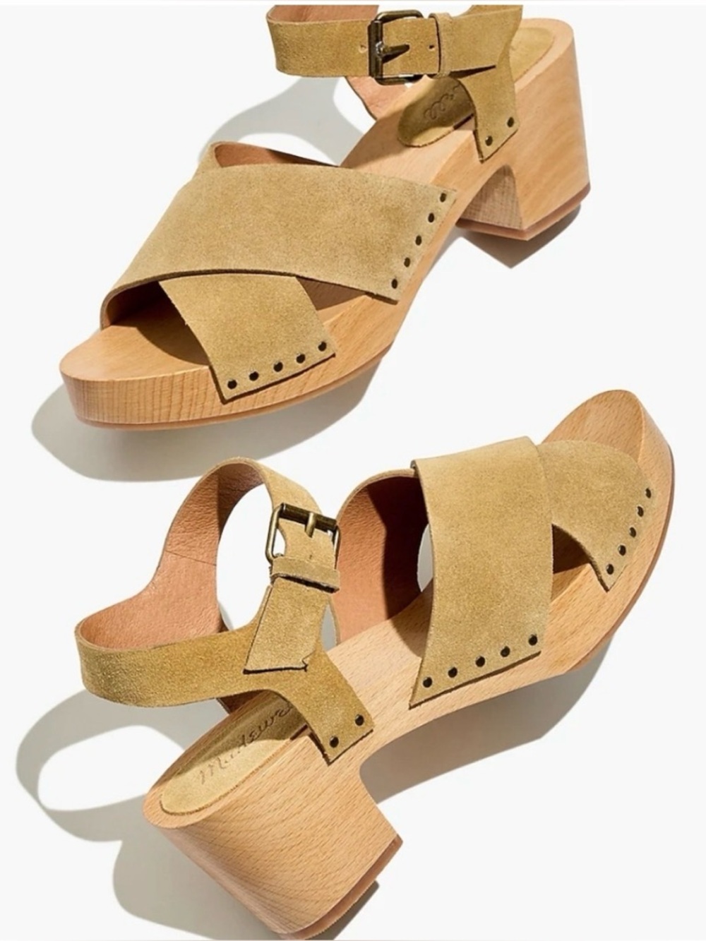 Madewell Johanna Criss Cross Suede Clog